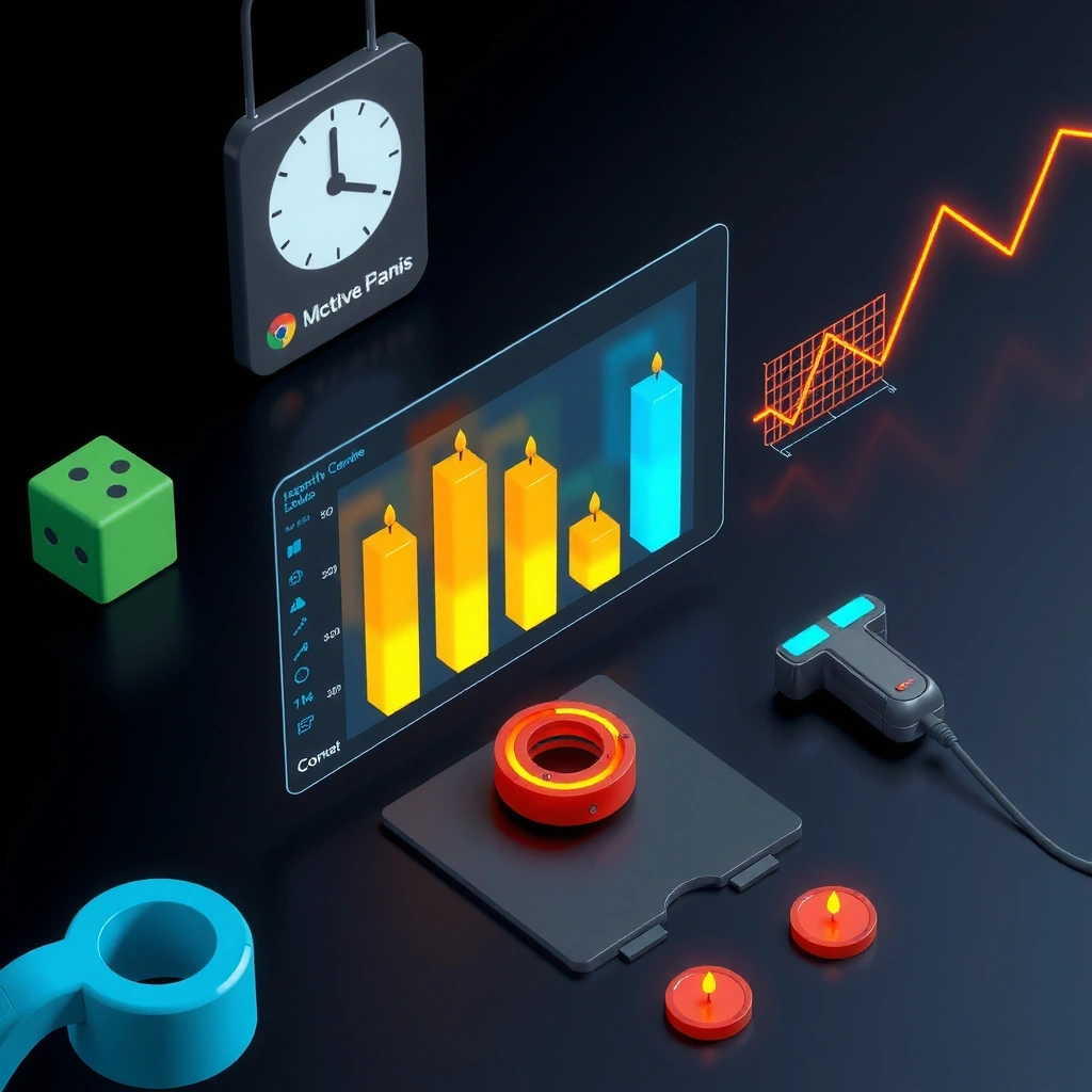 Candle chart visualization